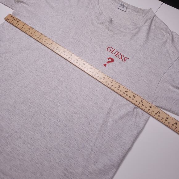 Rare Vintage 80s Guess by George Marciano Huge Back Spellout T Shirt Mens XL - Picture 8 of 9